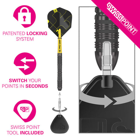 Bolide Void 04 90% Tungsten SP Steel Tip Darts by Target - The Darts Shop
