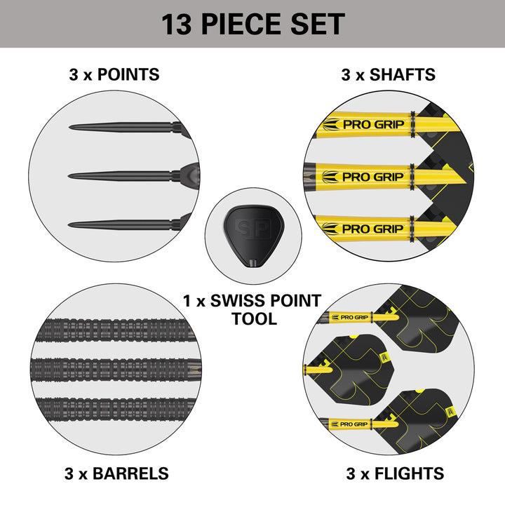 Bolide Void 04 90% Tungsten SP Steel Tip Darts by Target - The Darts Shop
