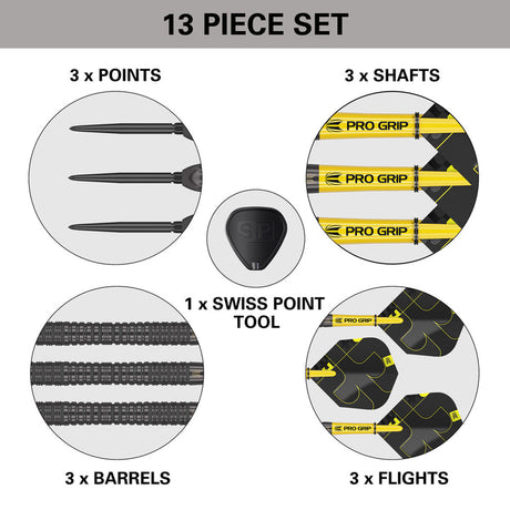 Bolide Void 04 90% Tungsten SP Steel Tip Darts by Target - The Darts Shop