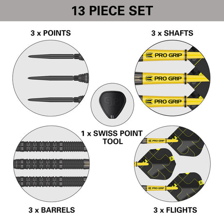 Bolide Void 01 90% Tungsten SP Steel Tip Darts by Target - The Darts Shop