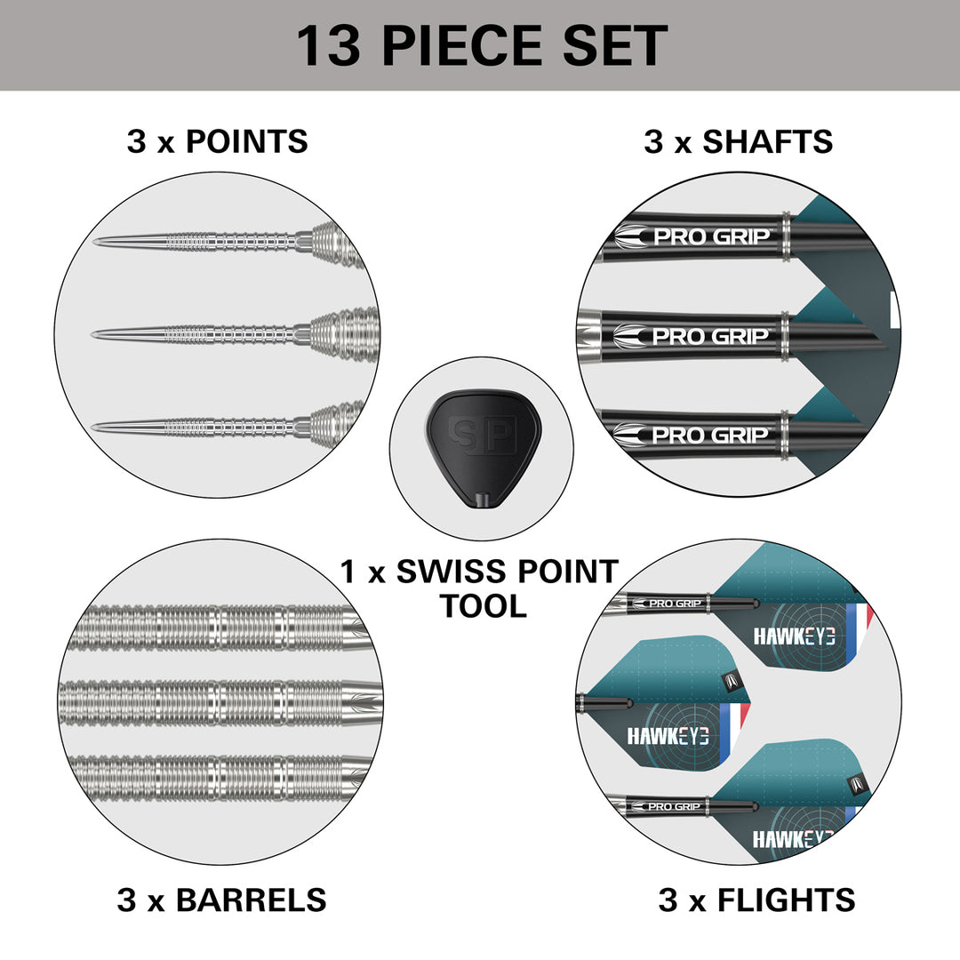 Kevin Doets 90% Tungsten SP Steel Tip Darts by Target - 23 Gram - The Darts Shop