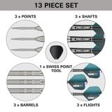Kevin Doets 90% Tungsten SP Steel Tip Darts by Target - 23 Gram - The Darts Shop