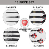 Phil Taylor Raw Power G11 95% Tungsten SP Steel Tip Darts by Target - The Darts Shop