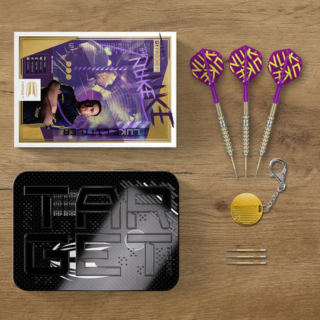 Luke Littler G1 Prodigy 90% Tungsten SP Steel Tip Darts by Target - The Darts Shop