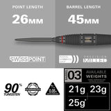 Scope 03 90% Tungsten SP Steel Tip Darts by Target - The Darts Shop