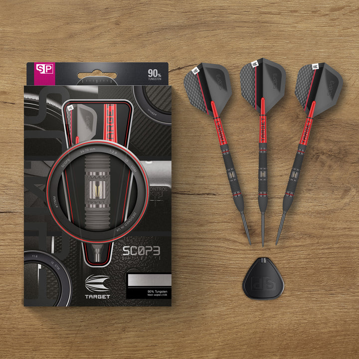 Scope 02 90% Tungsten SP Steel Tip Darts by Target - The Darts Shop