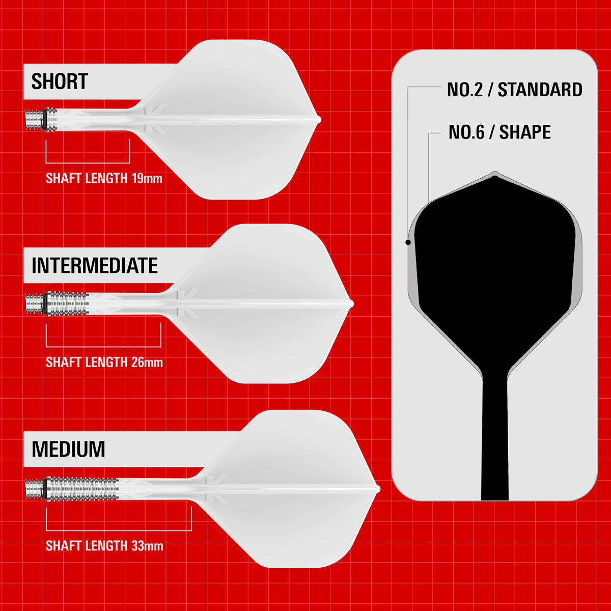 Target K-Shift White No2 Integrated Flights & Shafts - view 5