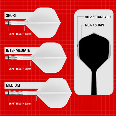 Target K-Shift White No2 Integrated Flights & Shafts - view 5
