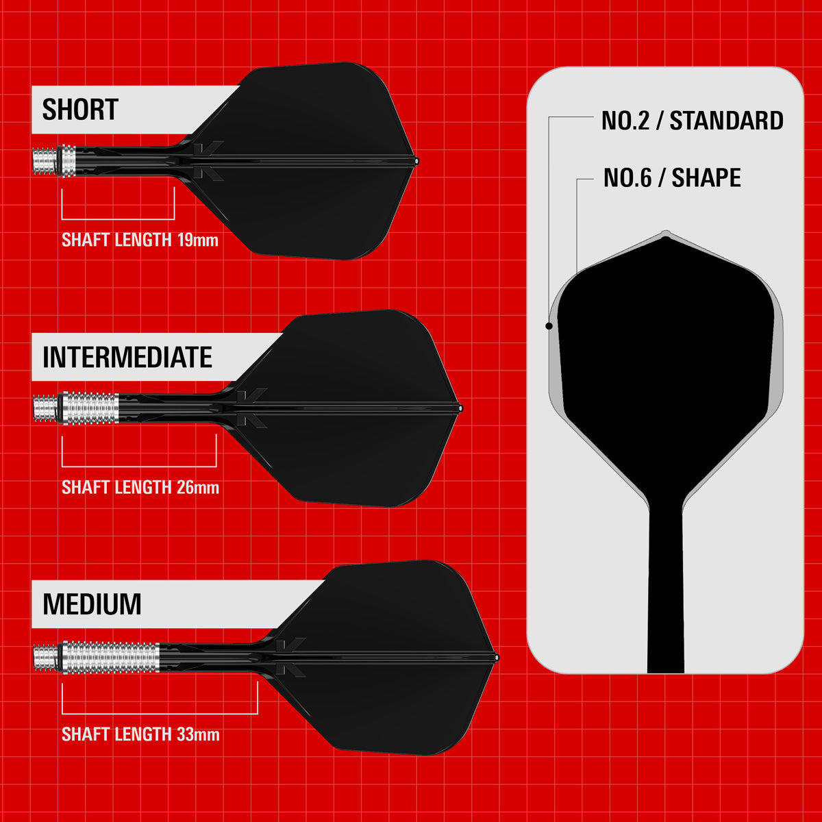 Target K-Shift Black No6 Integrated Flights & Shafts - view 5