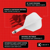 Target K-Shift White No6 Integrated Flights & Shafts - view 5
