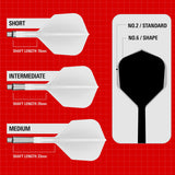 Target K-Shift White No6 Integrated Flights & Shafts - view 2