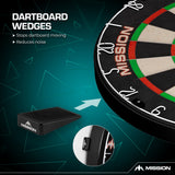 Mission Dartboard Wedges - Board Packer - Pack 8 - Black - view 6