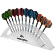 Mission Station 12 - holds 12 darts - Acrylic Darts Display Arc Colours