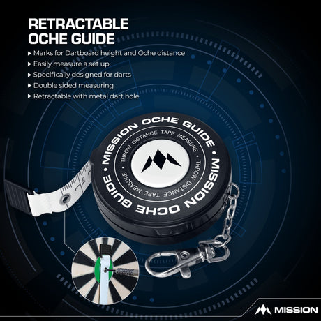Mission Retractable Dartboard Measure - Board And Oche Guide - Easy Set Up - view 2