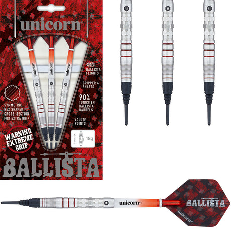 Ballista Style 3 90% Tungsten Dart Soft Tip Darts by Unicorn
