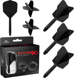 Mission Force 90 - New Moulded Flight & Shaft System - Black - Standard No6 - The Darts Shop