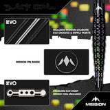 Mission Black Opal Darts - Steel Tip - 95% Tungsten - Black & Coral PVD - view 5