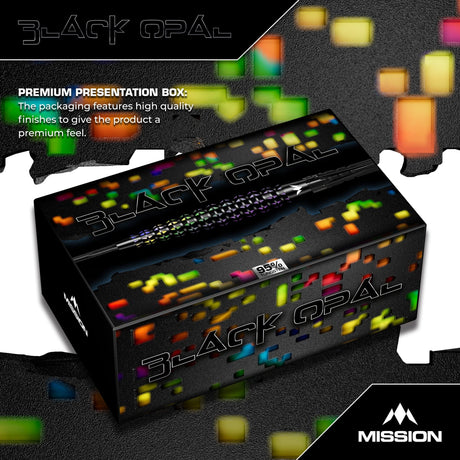 Mission Black Opal Darts - Steel Tip - 95% Tungsten - Black & Coral PVD - view 6