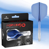 Mission Force 90 - New Moulded Flight & Shaft System - Standard No6 - Gradient - Transparent Blue - The Darts Shop