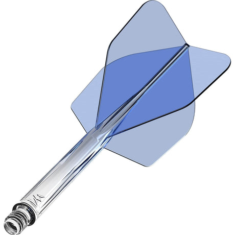 Mission Force 90 - New Moulded Flight & Shaft System - Standard No6 - Gradient - Transparent Blue - The Darts Shop