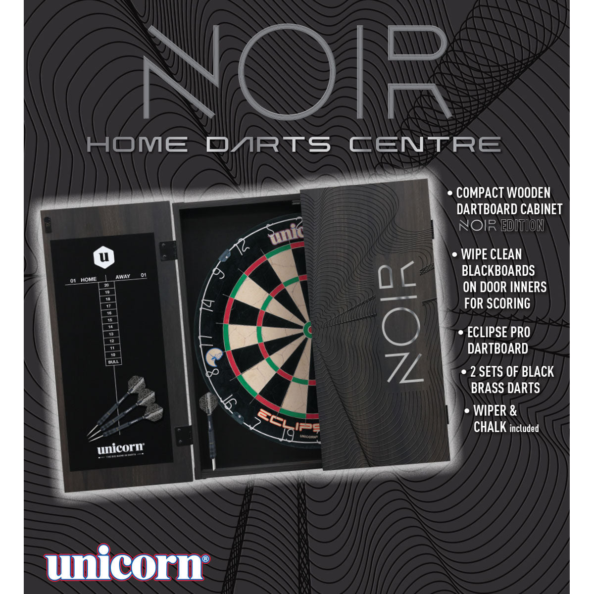 Noir Home Darts Centre by Unicorn - view 2