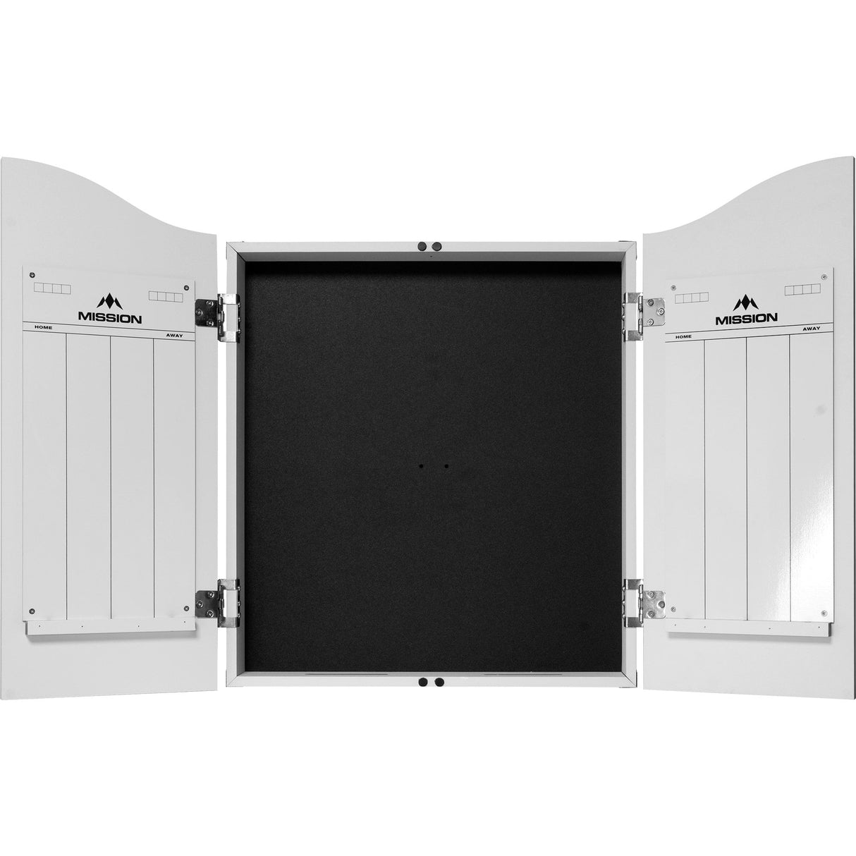 Mission Dartboard Cabinet - Deluxe Quality - Plain White - view 2