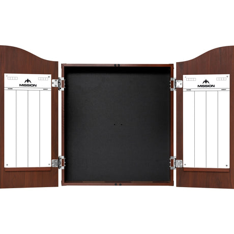 *Mission Dartboard Cabinet - Deluxe Quality - Plain Sedona Red - view 2