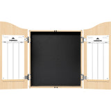 Mission Dartboard Cabinet - Deluxe Quality - Plain Light Oak - view 3