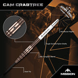 Mission Cam Crabtree Darts - Steel Tip  95% Tungsten - V2 - view 2