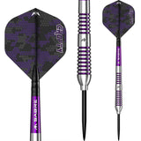 Mission Joe Croft Darts - Steel Tip - 95% Tungsten - Silver & Purple Electro - view 2