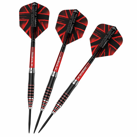 Mission Darryl Fitton Darts - Steel Tip - Electro Black & Red - The Dazzler - view 5