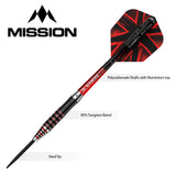 Mission Darryl Fitton Darts - Steel Tip - Electro Black & Red - The Dazzler - view 4