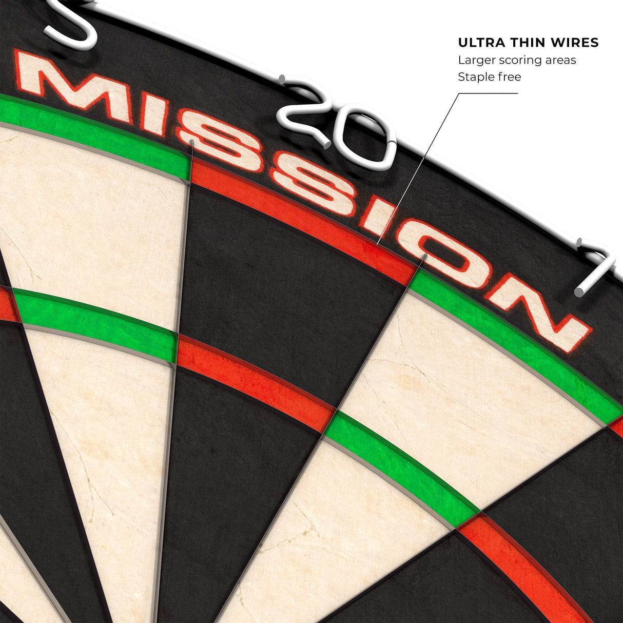 *Mission Samurai II Dartboard - Ultra Thin Wire - Professional Board - view 6