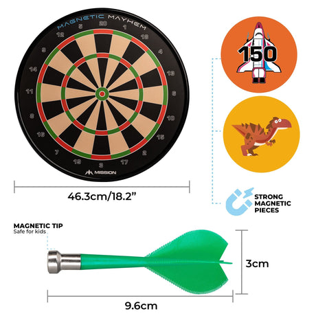 *Mission Magnetic Mayhem - Fun Darts Game - 7 Games in One - with 12 Magnetic Darts - view 4