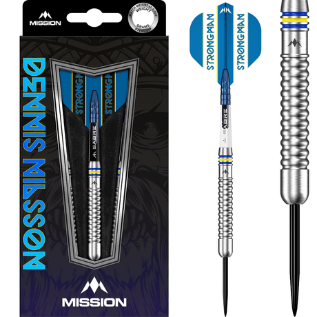 *Mission Dennis Nilsson Darts - Steel Tip - 95% Tungsten - Silver