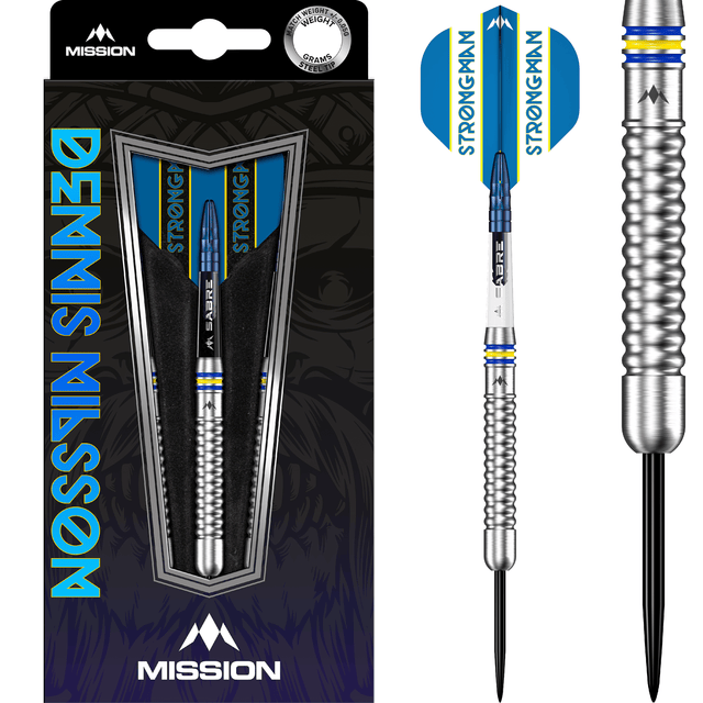 *Mission Dennis Nilsson Darts - Steel Tip - 95% Tungsten - Silver