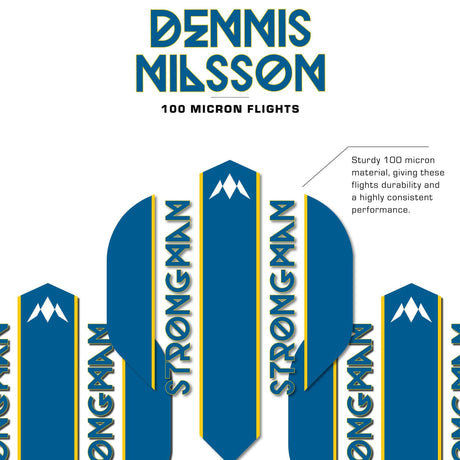 Mission Solo Dart Flights - 100 Micron - Std - No2 - Dennis Nilsson - view 3