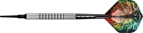 Mission Dominik Grüllich Darts - Soft Tip - 95% Tungsten - Silver-Black Rings - view 6
