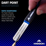 Mission Diamond  Point Sharpener - Large - Blue - view 2