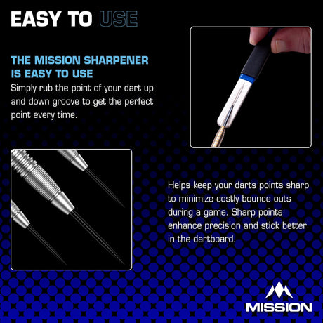 Mission Diamond  Point Sharpener - Large - Blue - view 6