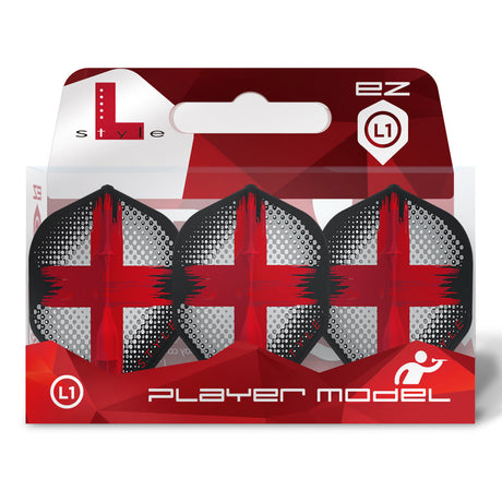 L-Style David Evans V2 EZ Dart Flights Black L1 Standard - view 3