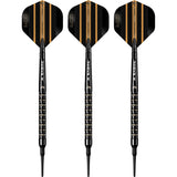 Mission Mike De Decker Darts - Soft Tip - 95% Tungsten - Black & Gold PVD - 20g - view 2