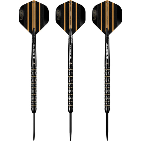 Mission Mike De Decker Darts - Steel Tip - 95% Tungsten - Black & Gold PVD - view 2