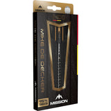 Mission Mike De Decker Darts - Steel Tip - 95% Tungsten - Black & Gold PVD - The Darts Shop
