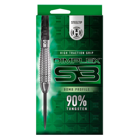 Harrows Dimplex S3 Bomb 90% Tungsten Steel Tip Darts - view 5