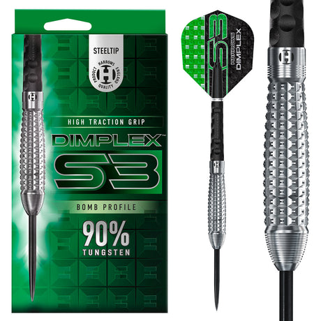 Harrows Dimplex S3 Bomb 90% Tungsten Steel Tip Darts