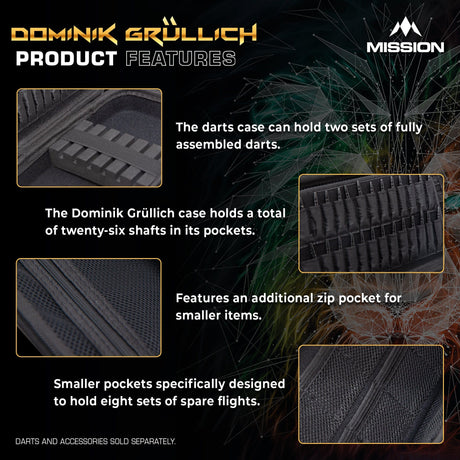 Mission Darts Players- EVA Dart Case - Dominik Grüllich - view 4