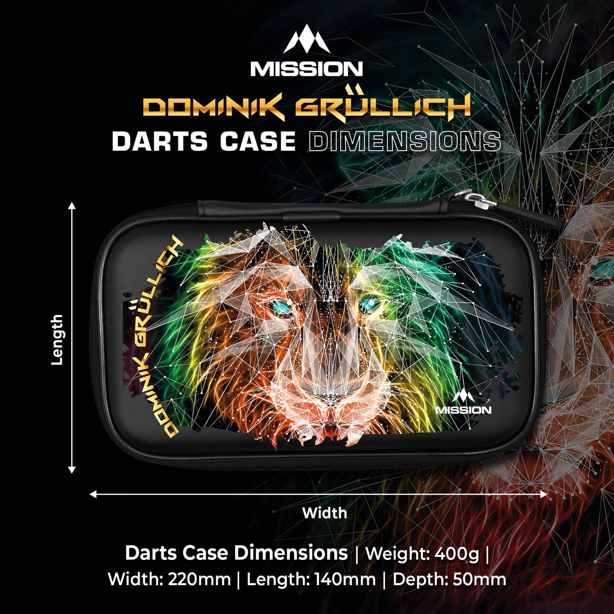 Mission Darts Players- EVA Dart Case - Dominik Grüllich - view 5