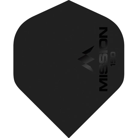 Mission Logo 150 Dart Flights - 150 Micron - No2 - Std - Matt - view 2