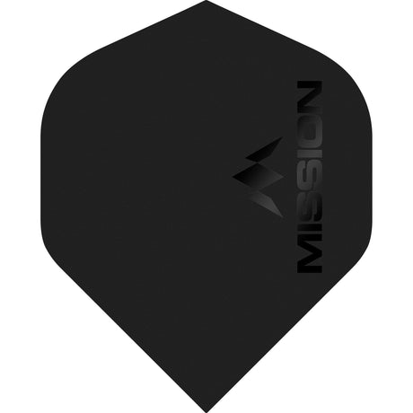 Mission Logo Dart Flights - 100 Micron - No2 - Std - Matt - view 2